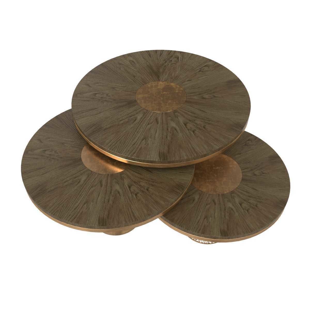Round alem luxury handmade coffee table deniz tunc design 3D model_2