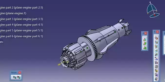 Sci fi plane engine design