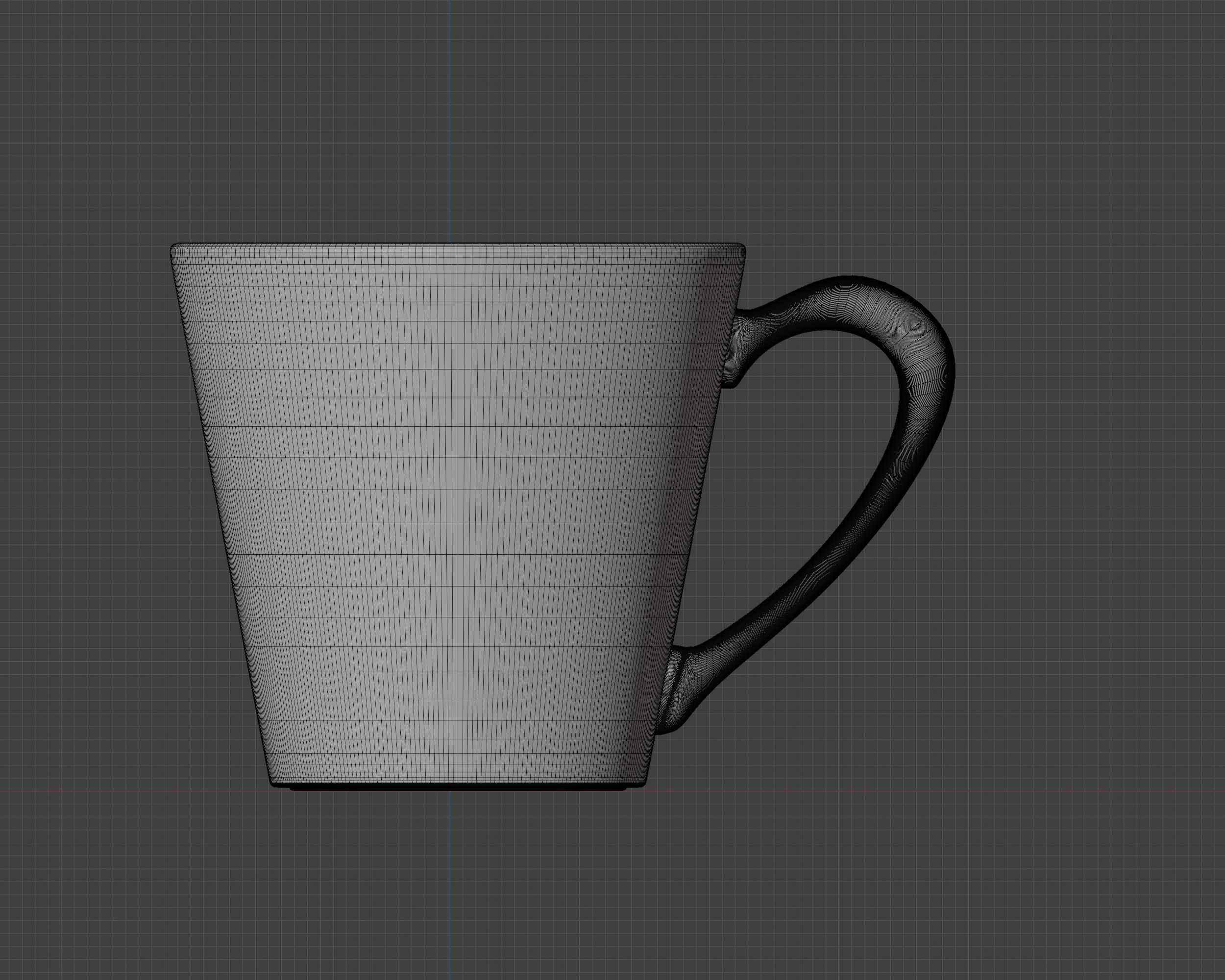 3d high poly cup model made in blender 3D model_2
