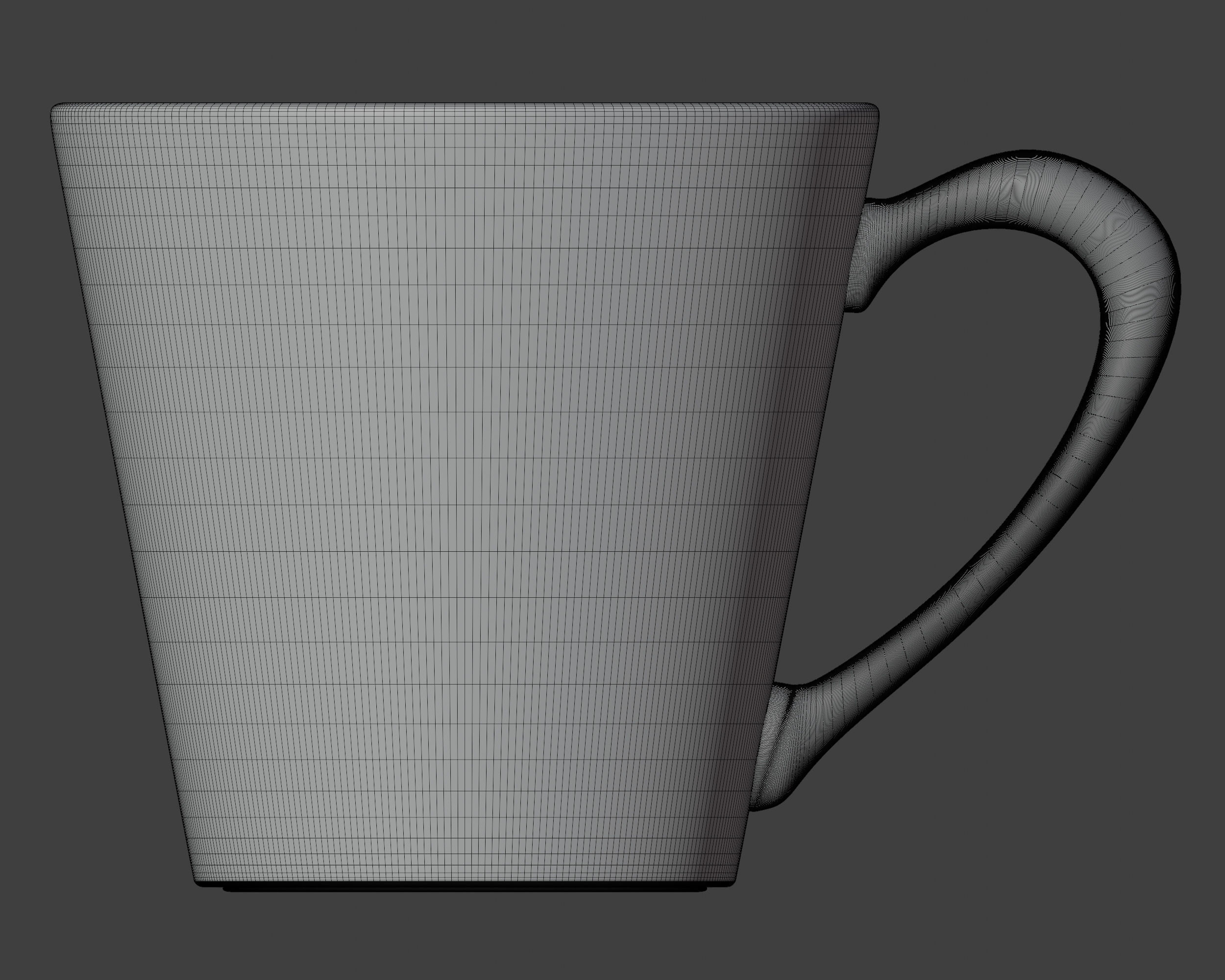 3d high poly cup model made in blender 3D model_4