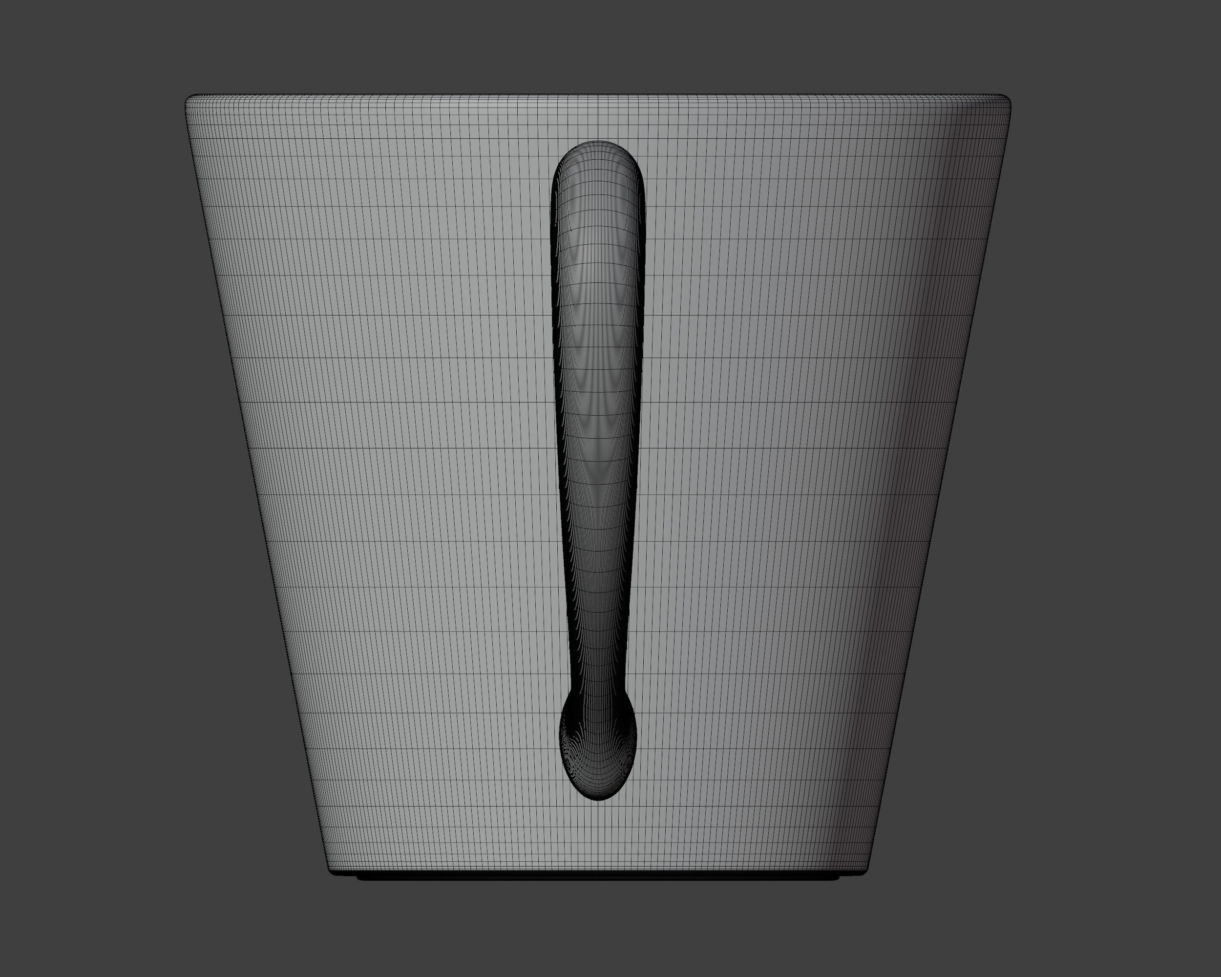 3d high poly cup model made in blender 3D model_3