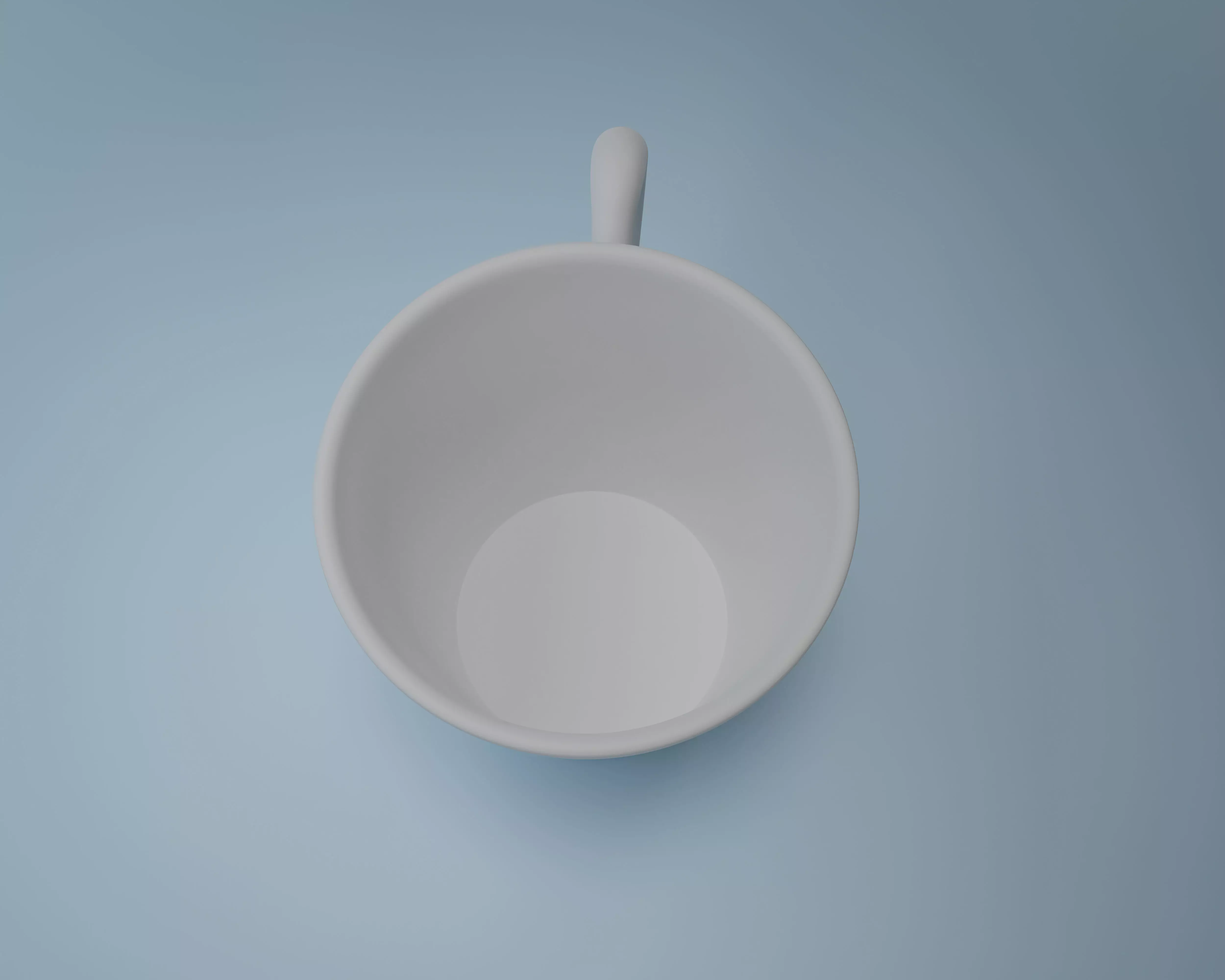 3d high poly cup model made in blender 3D model_0