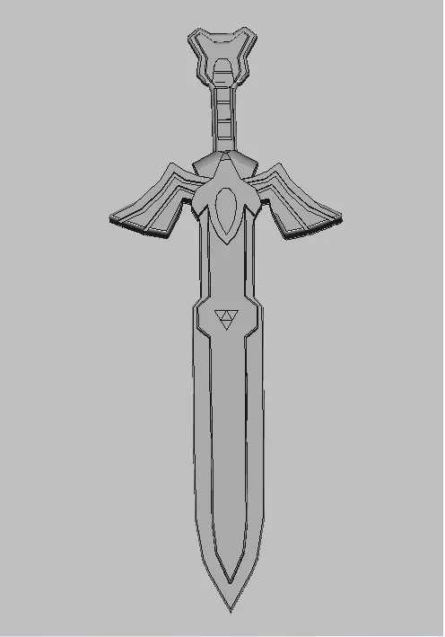 Master sword 3D print model