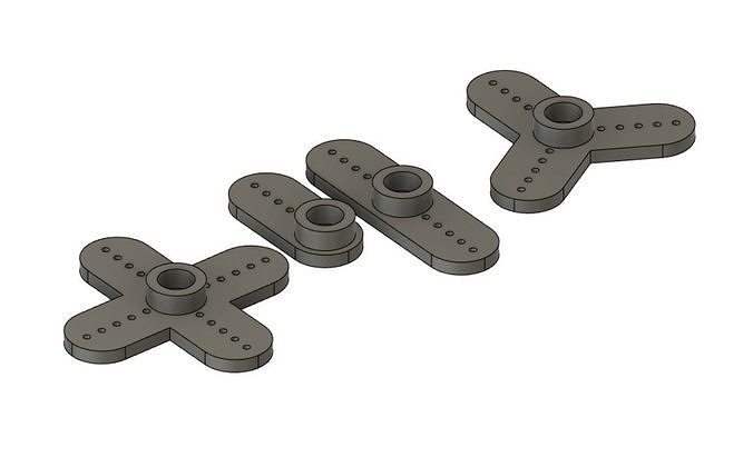 Servo sticks Free 3D print model