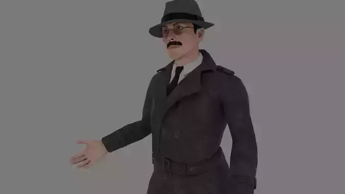 Rigged Male Character 16 3D model