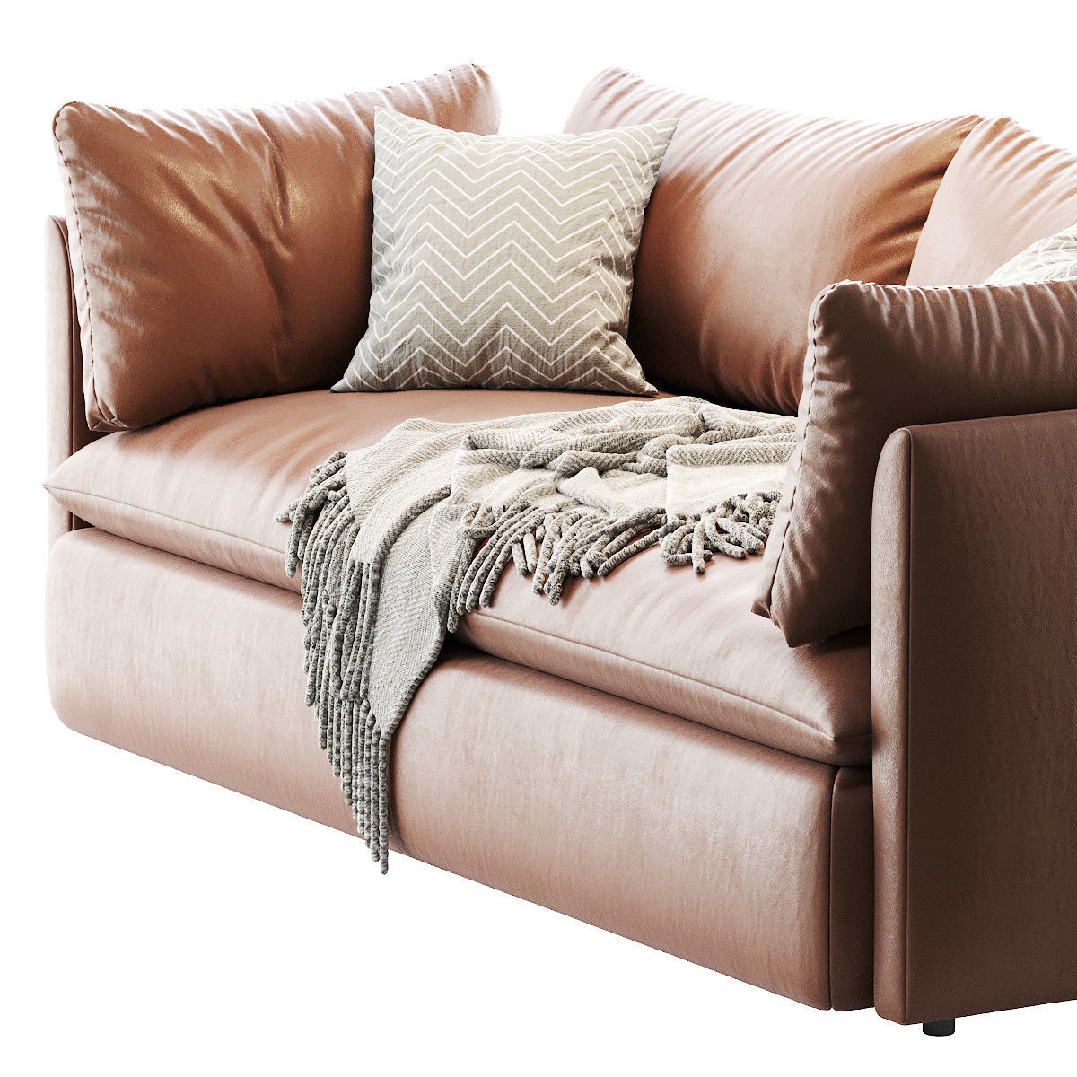 Shelter Sofa leather 3D model_2