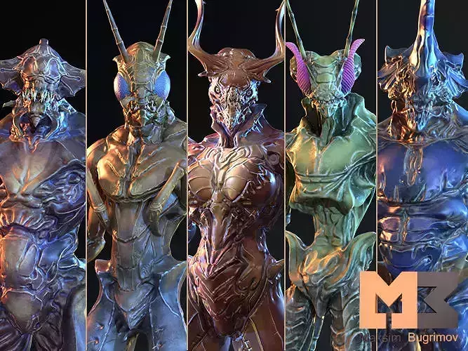 Creatures Insects Pack Low-poly 3D model
