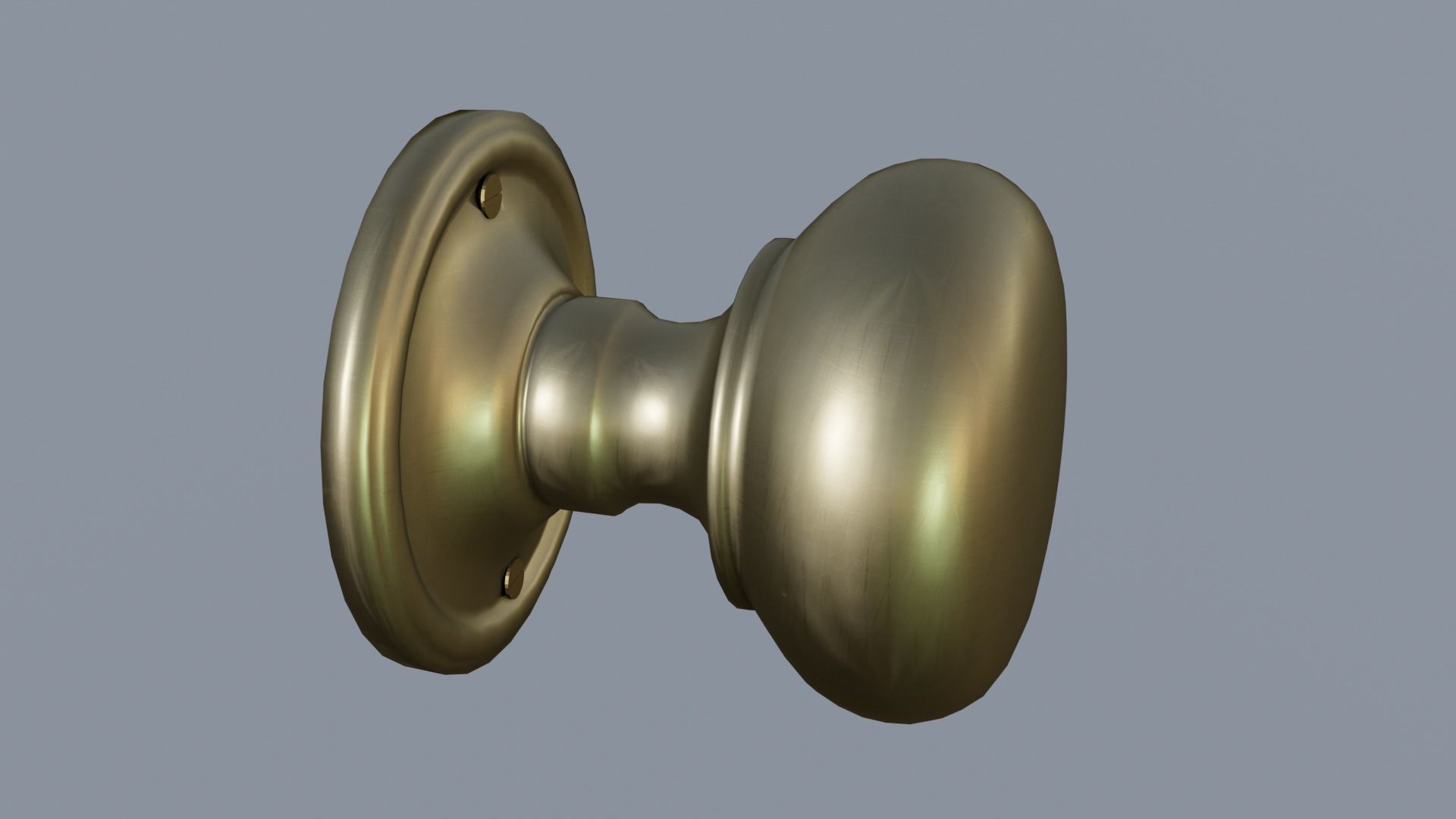 Door knob Low-poly 3D model_4