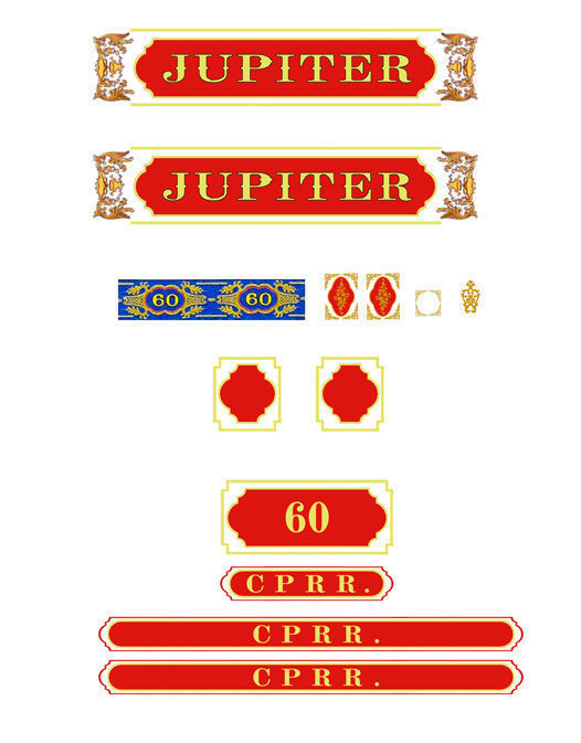 Jupiter Steam Locomotive 3D Print Model Kit Multi STL file 3D print model_14