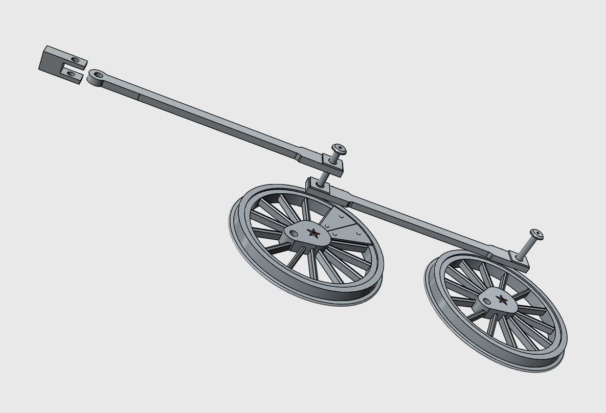 Jupiter Steam Locomotive 3D Print Model Kit Multi STL file 3D print model_7