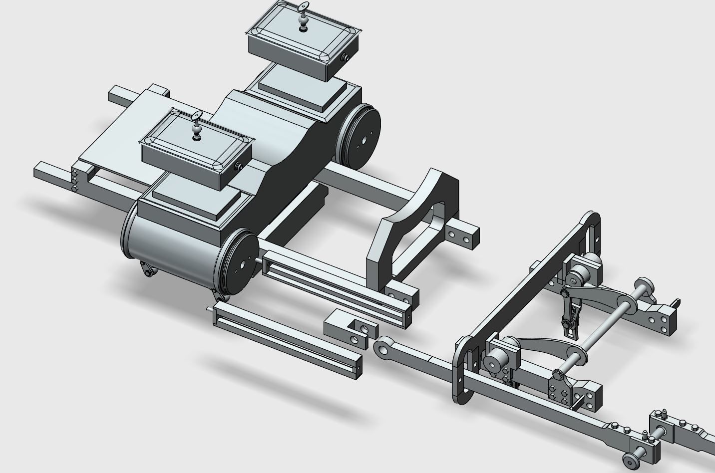 Jupiter Steam Locomotive 3D Print Model Kit Multi STL file 3D print model_8