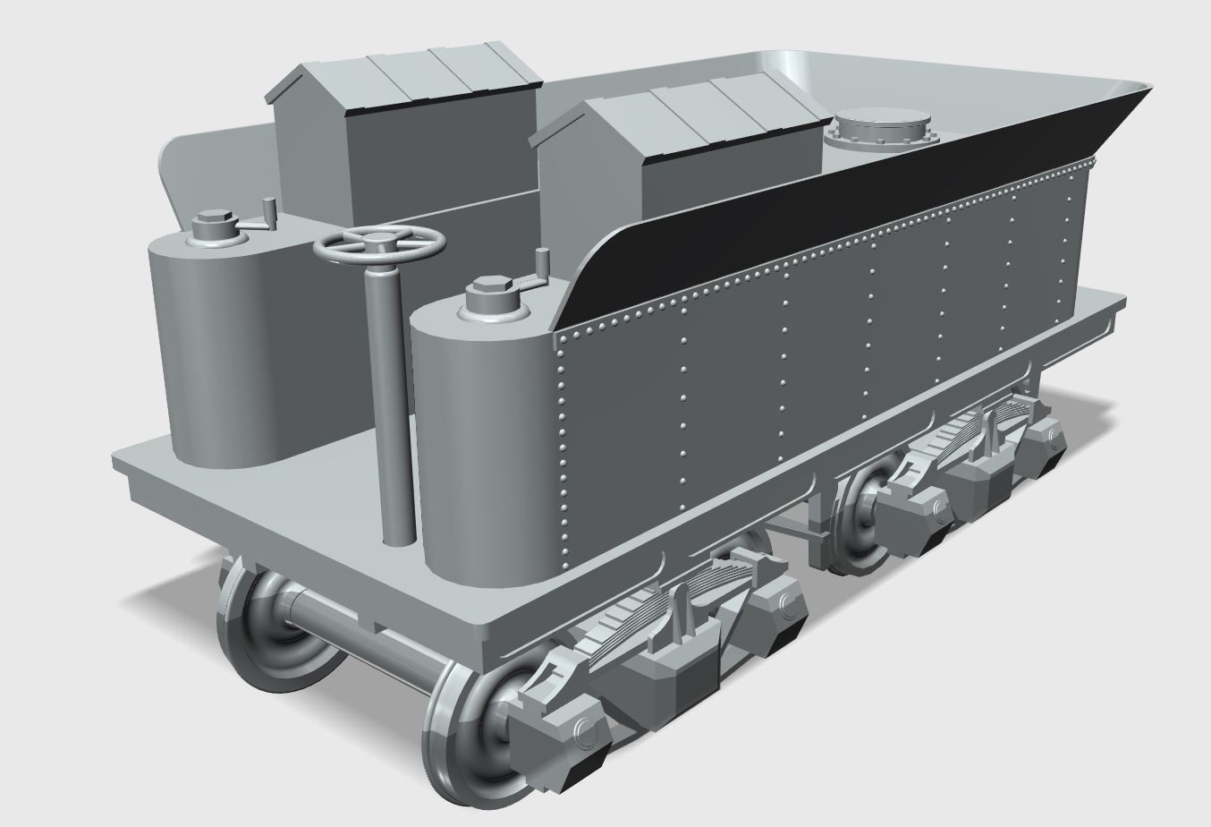 Jupiter Steam Locomotive 3D Print Model Kit Multi STL file 3D print model_3