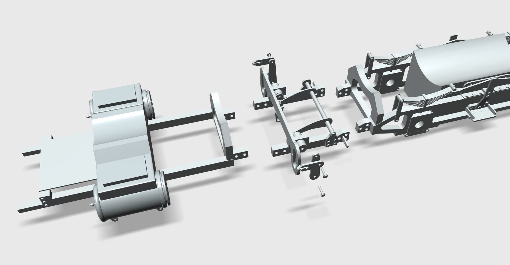 Jupiter Steam Locomotive 3D Print Model Kit Multi STL file 3D print model_5