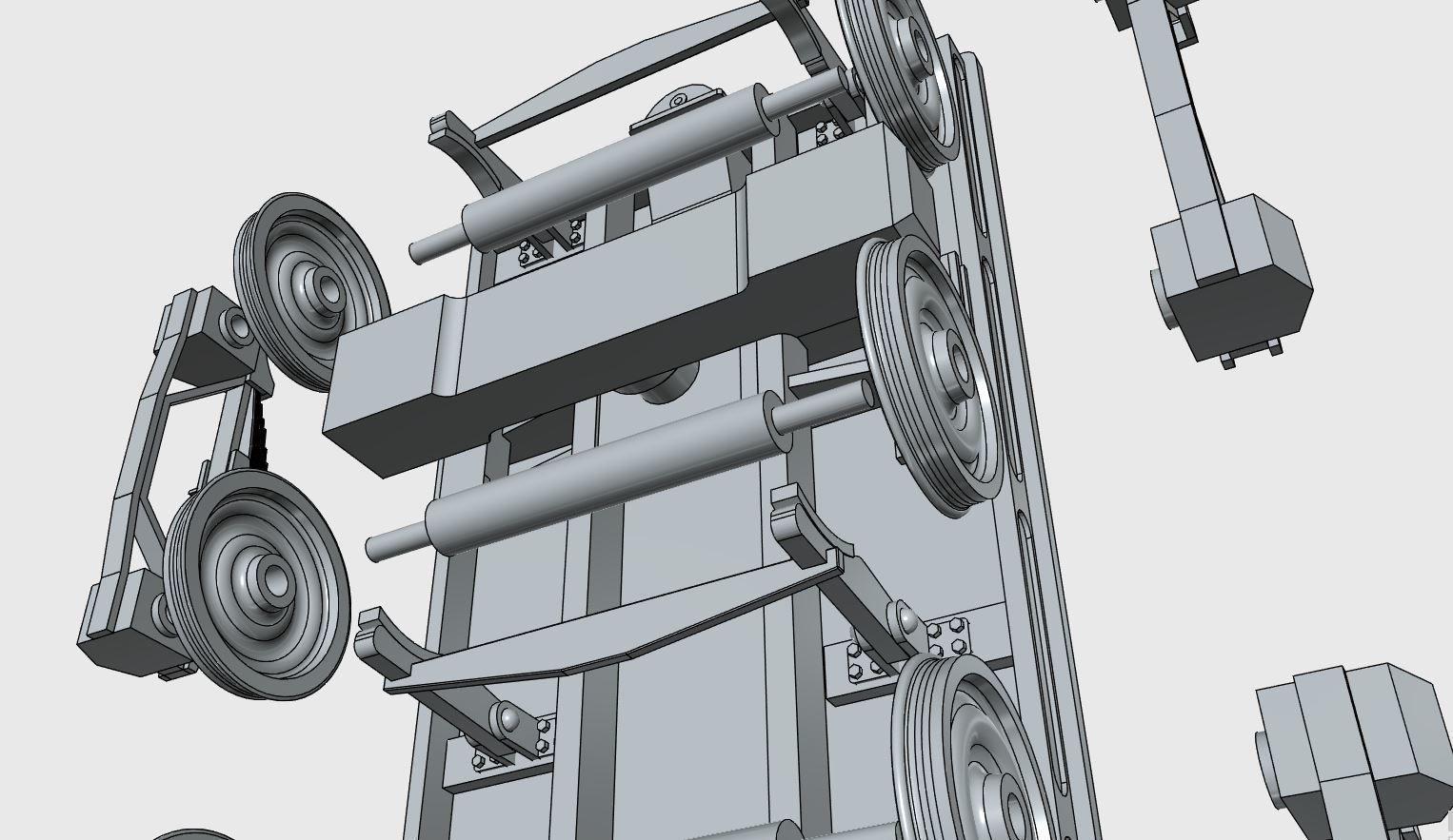 Jupiter Steam Locomotive 3D Print Model Kit Multi STL file 3D print model_11