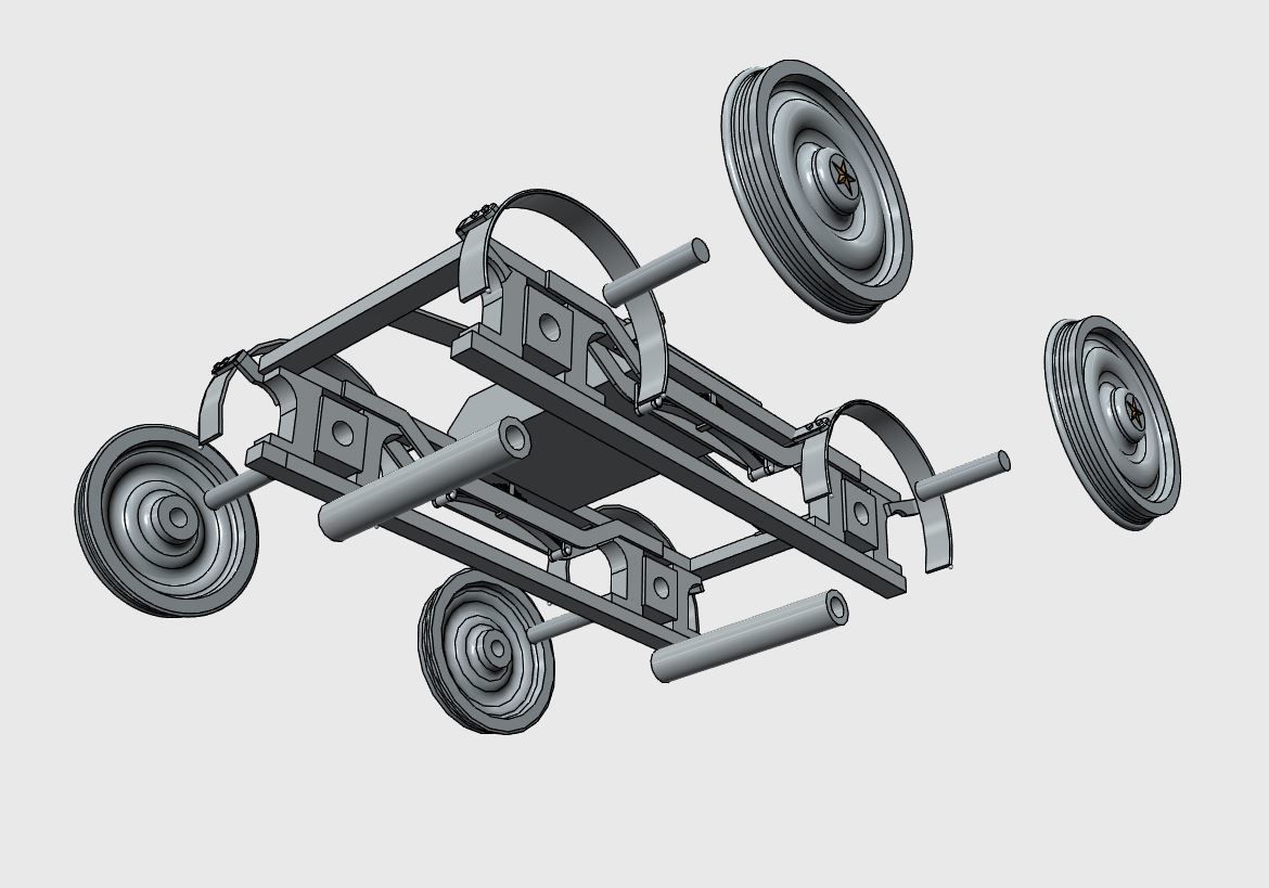 Jupiter Steam Locomotive 3D Print Model Kit Multi STL file 3D print model_10