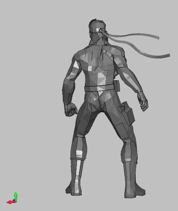 Solid snake 3D print model_2