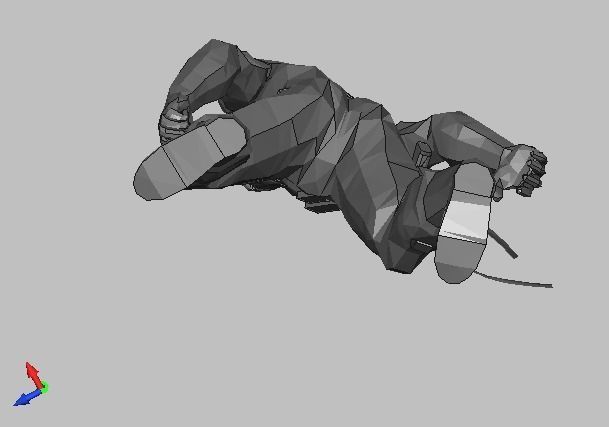 Solid snake 3D print model_4