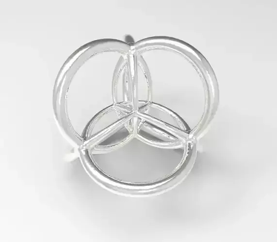 Hypersphere Bead -  Multidimensional Scientific Pendant 3D model 3D print model