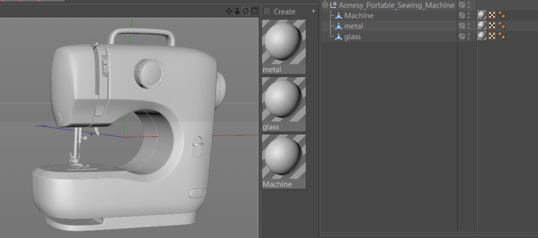 Aonesy Portable Sewing Machine  3D model_12