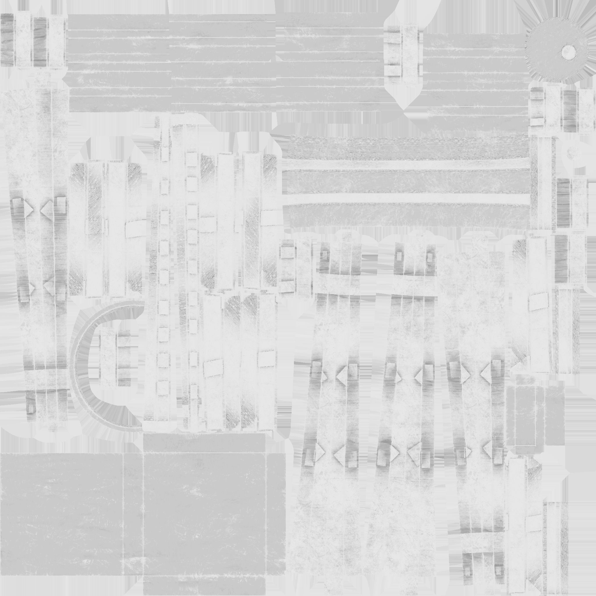 Western Water Tower Wooden - Old West - Backdrop Full Perm Low-poly 3D model_17