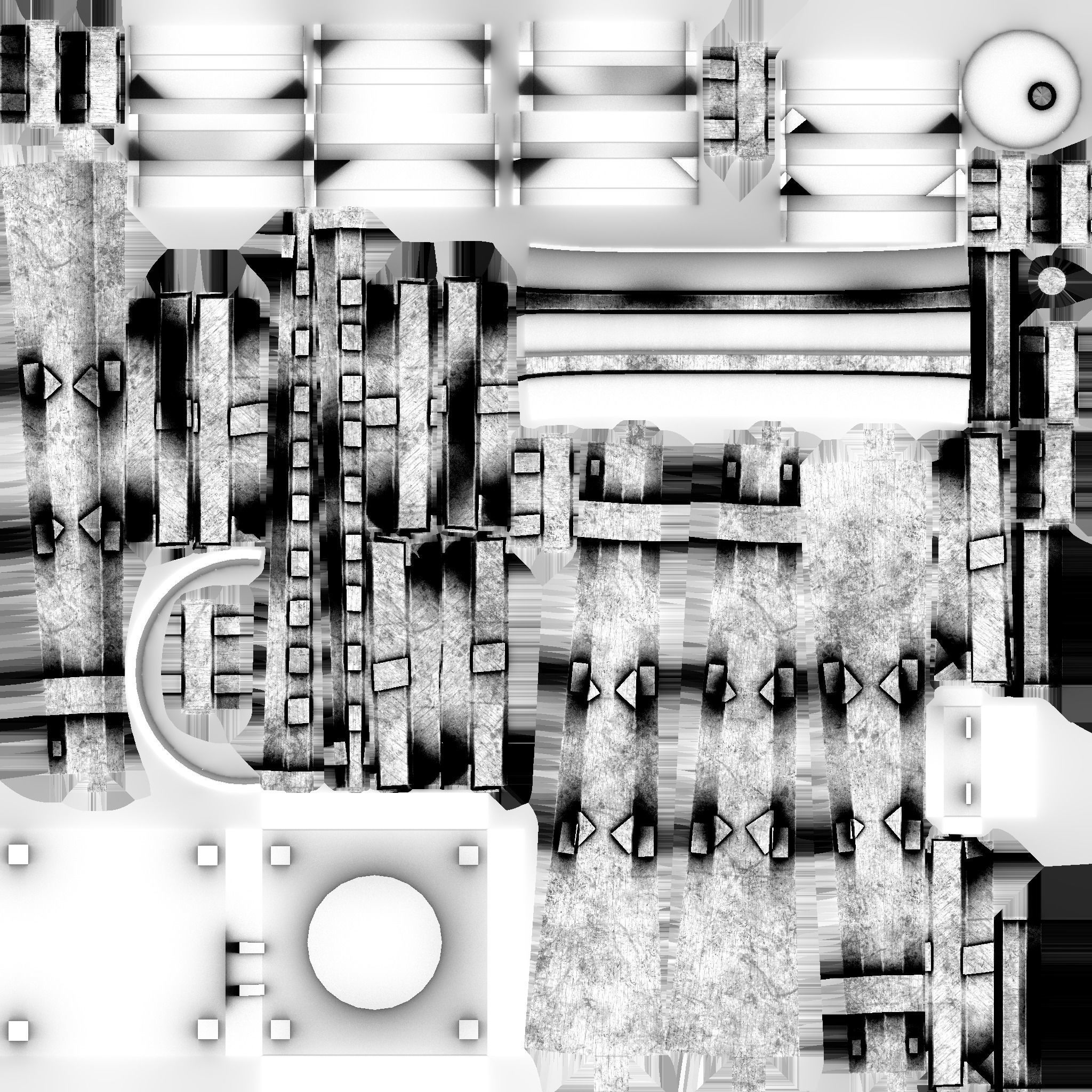 Western Water Tower Wooden - Old West - Backdrop Full Perm Low-poly 3D model_19