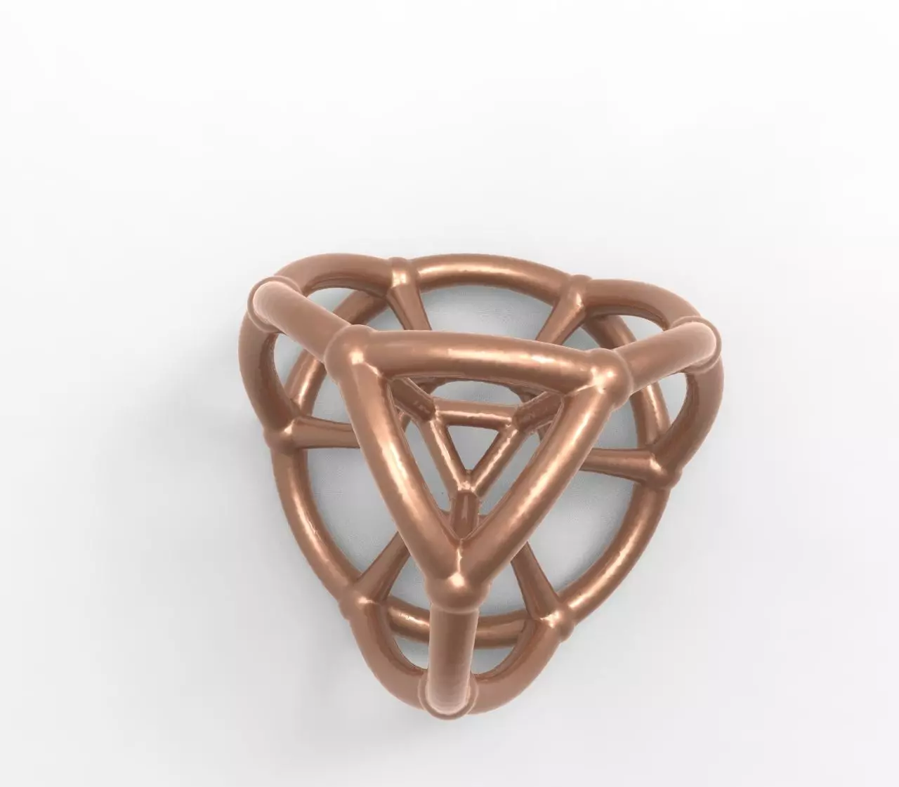 4d Polyhedra Bead - Multidimensional Math Art Pendant 3D model 3D print model