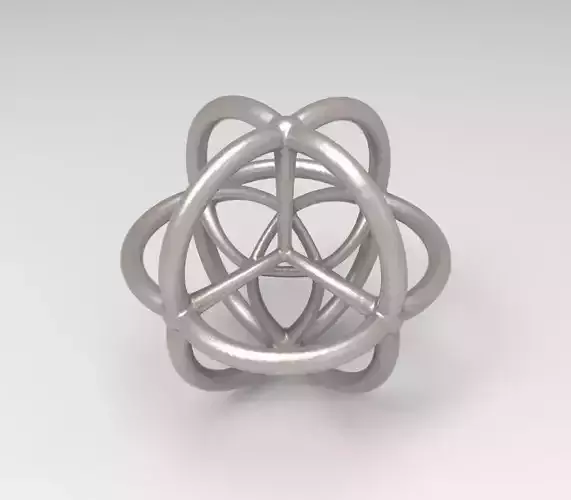 Coxeter Polytope Bead - Scientific Math Art Pendant 3D model 3D print model
