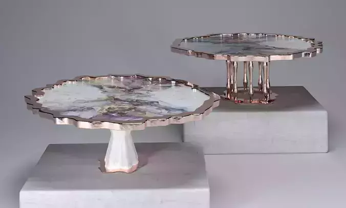 Fosco Marble W and G Table 