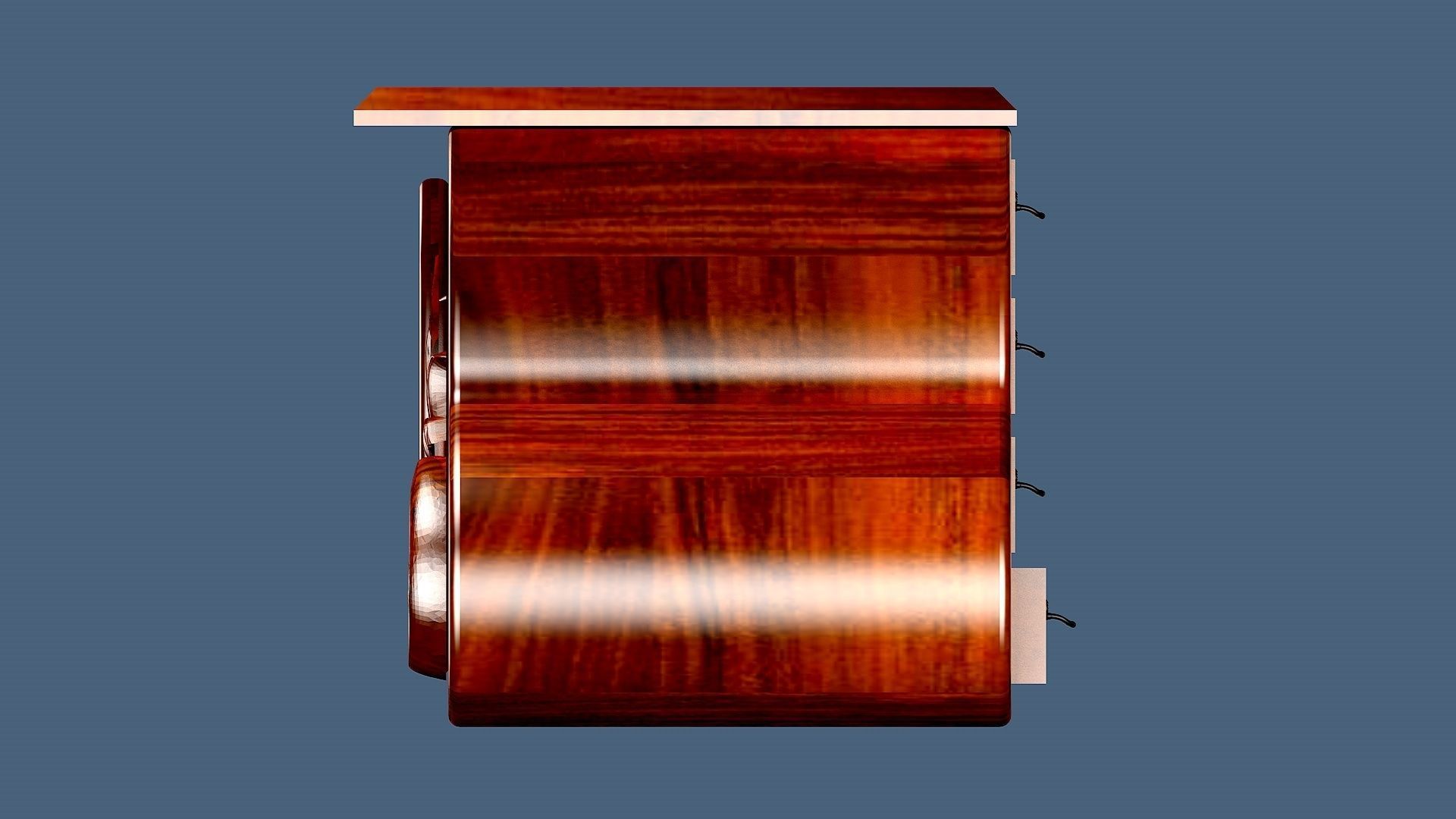 CLASSIC OFFICE TABLE 3D model_3