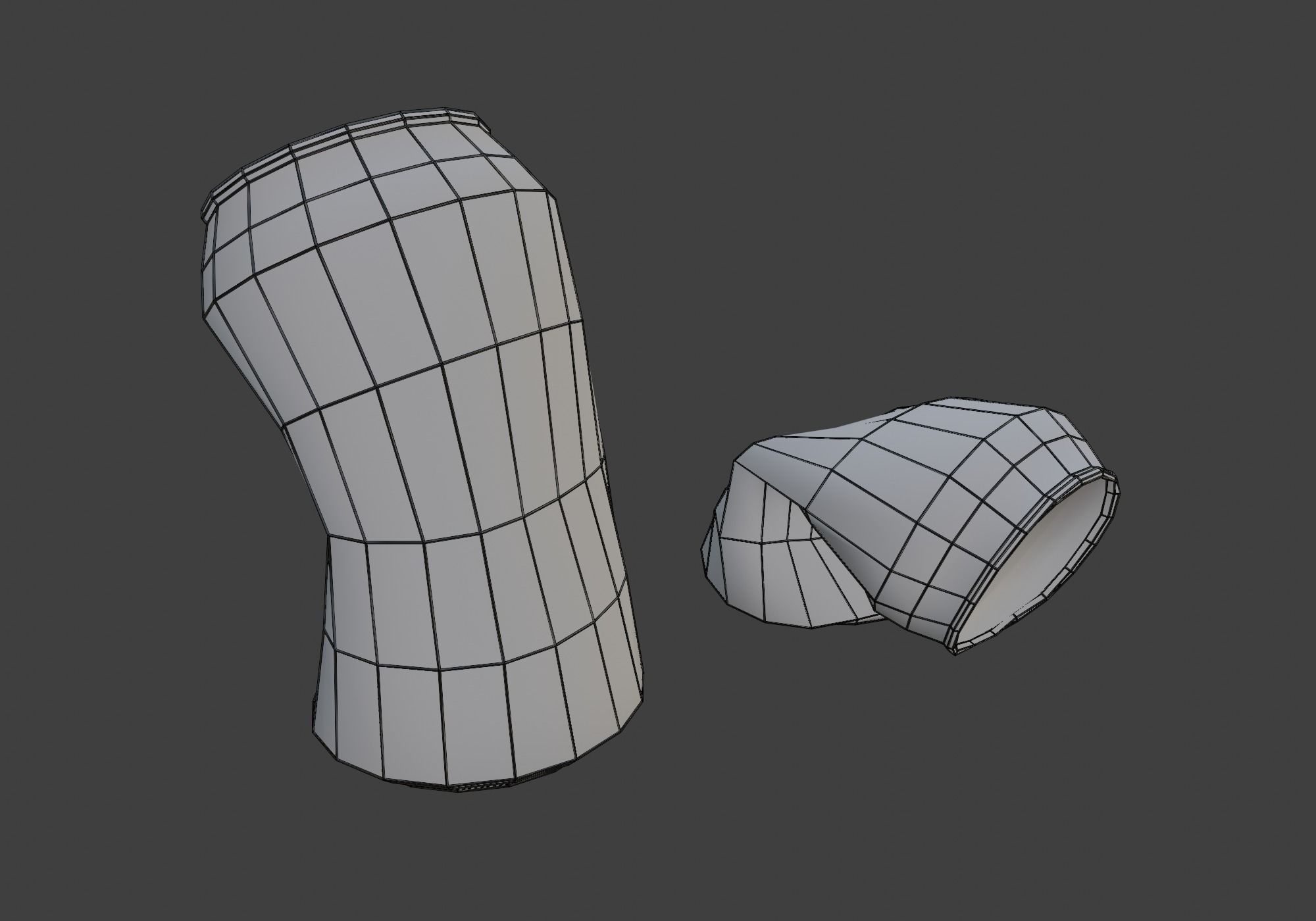 Trash Bin Low-poly 3D model_11