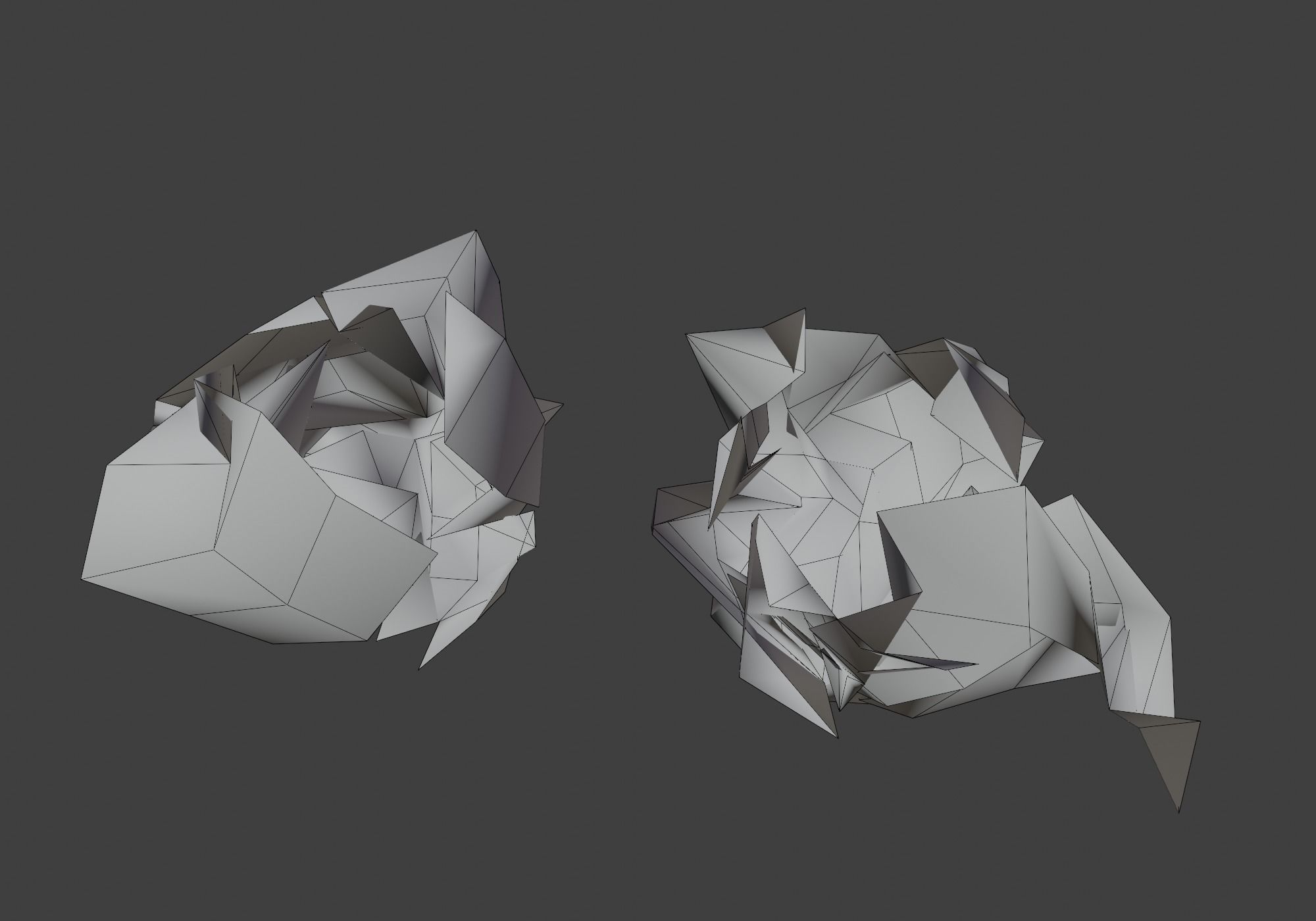 Trash Bin Low-poly 3D model_10