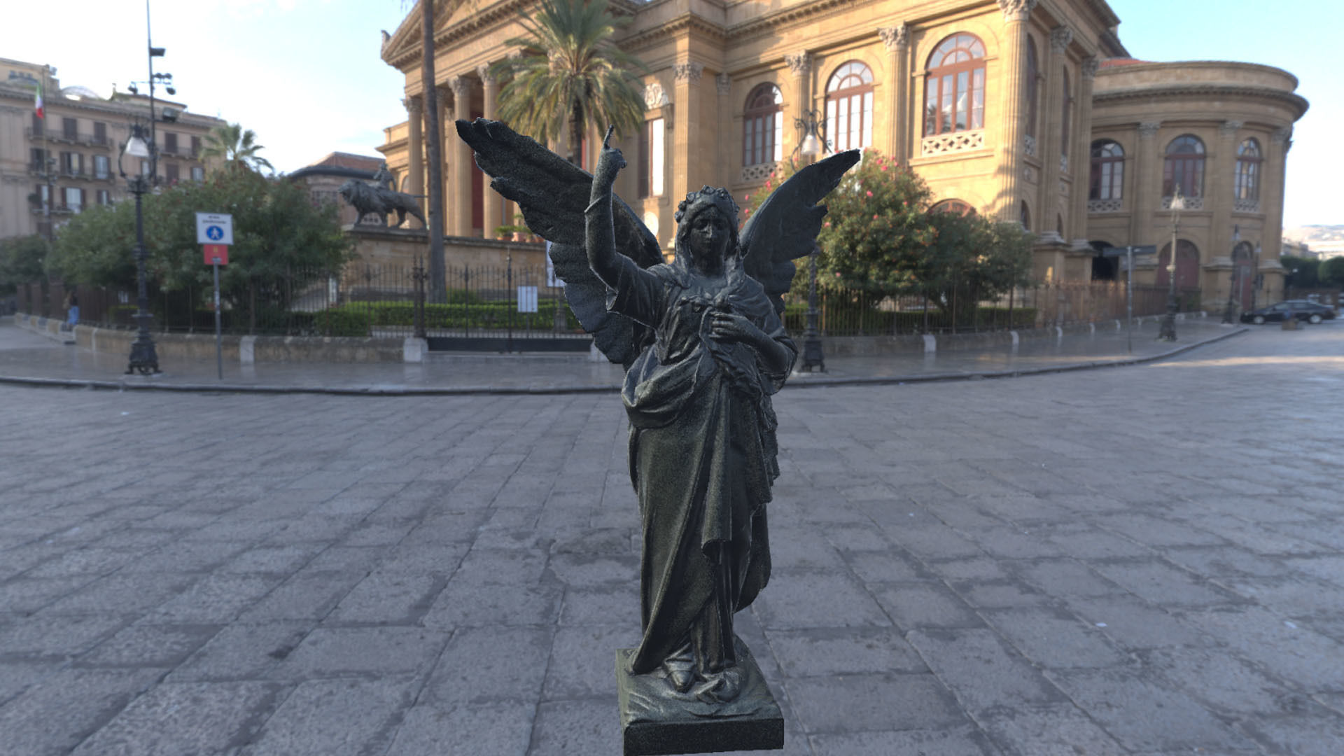 Statues of saints and angels Low-poly 3D model_3