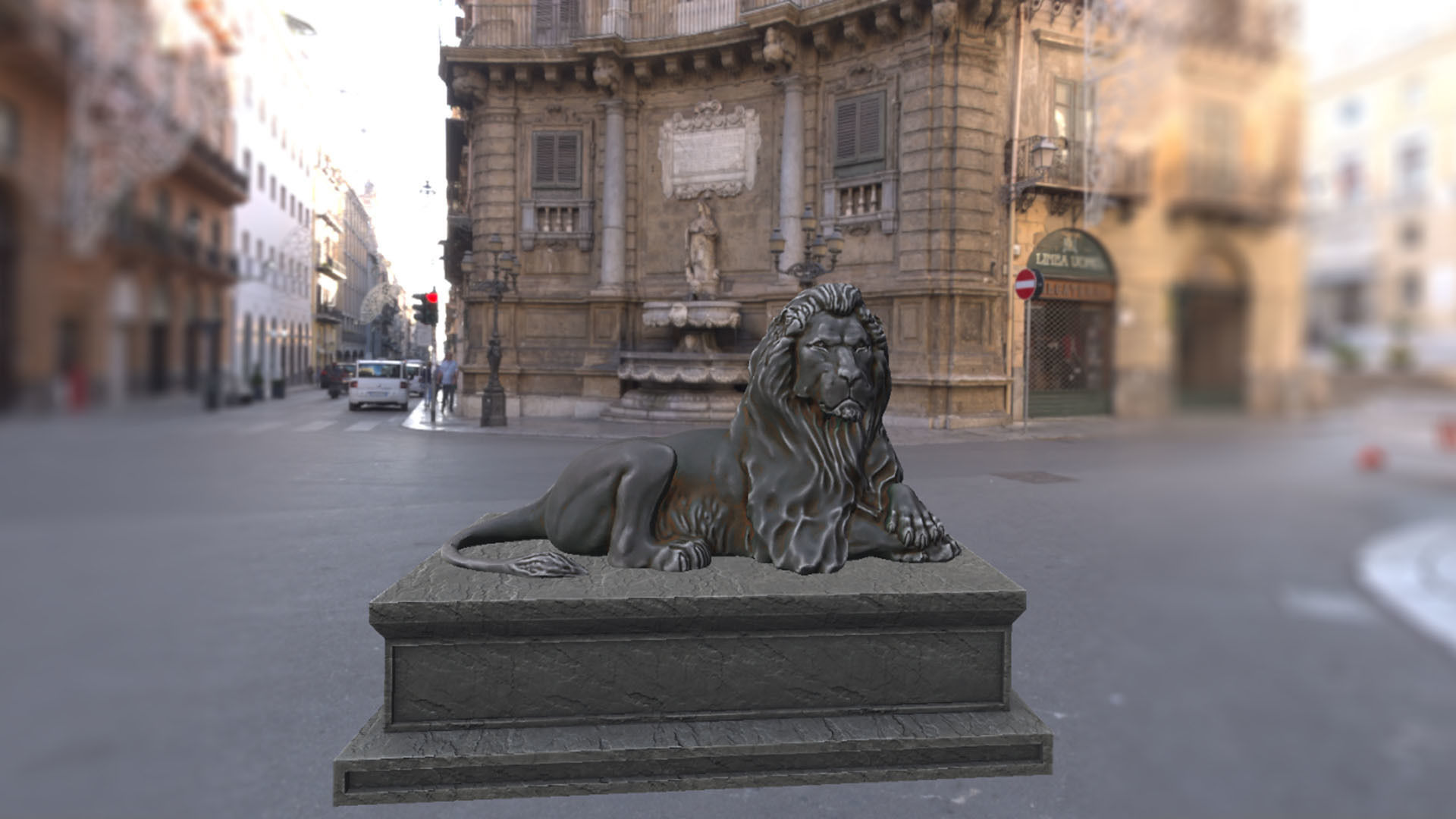 Statues of saints and angels Low-poly 3D model_5