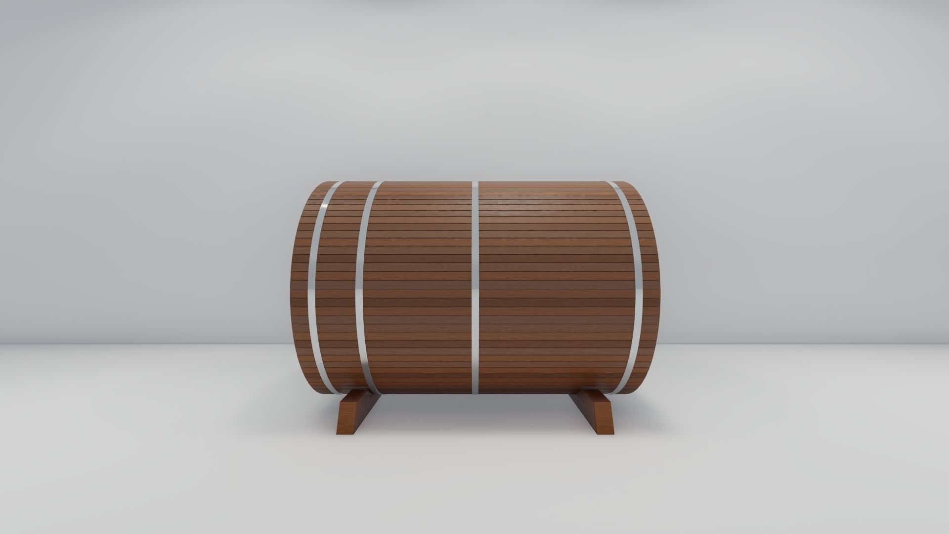 Barrel Sauna 3D model_1