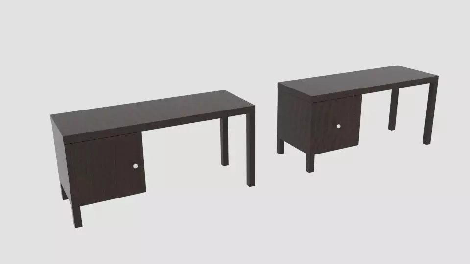 Desk Stand Low-poly 3D model