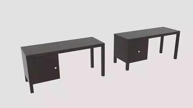Desk Stand Low-poly 3D model