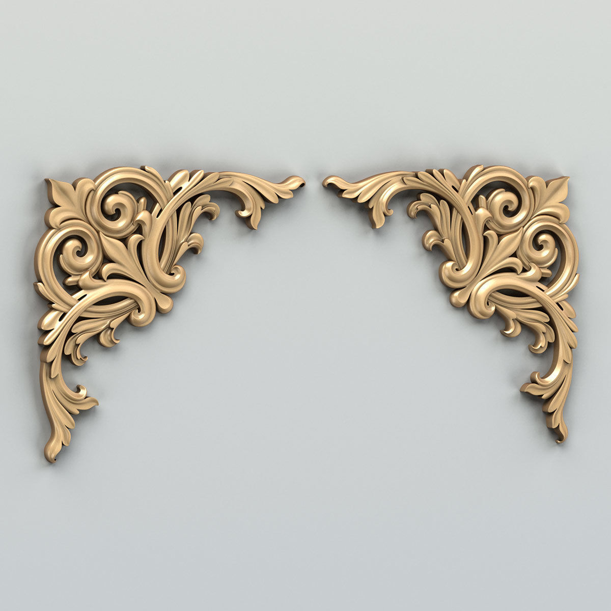 Corner decor 016 3D model_1