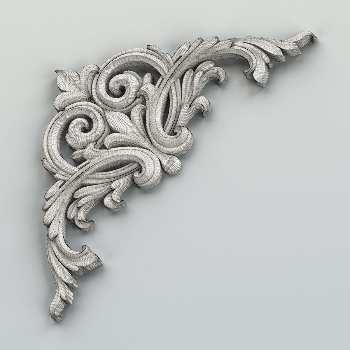 Corner decor 016 3D model_9