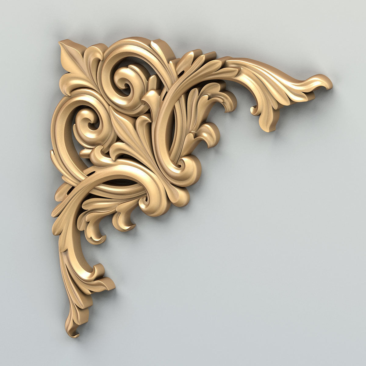 Corner decor 016 3D model_4