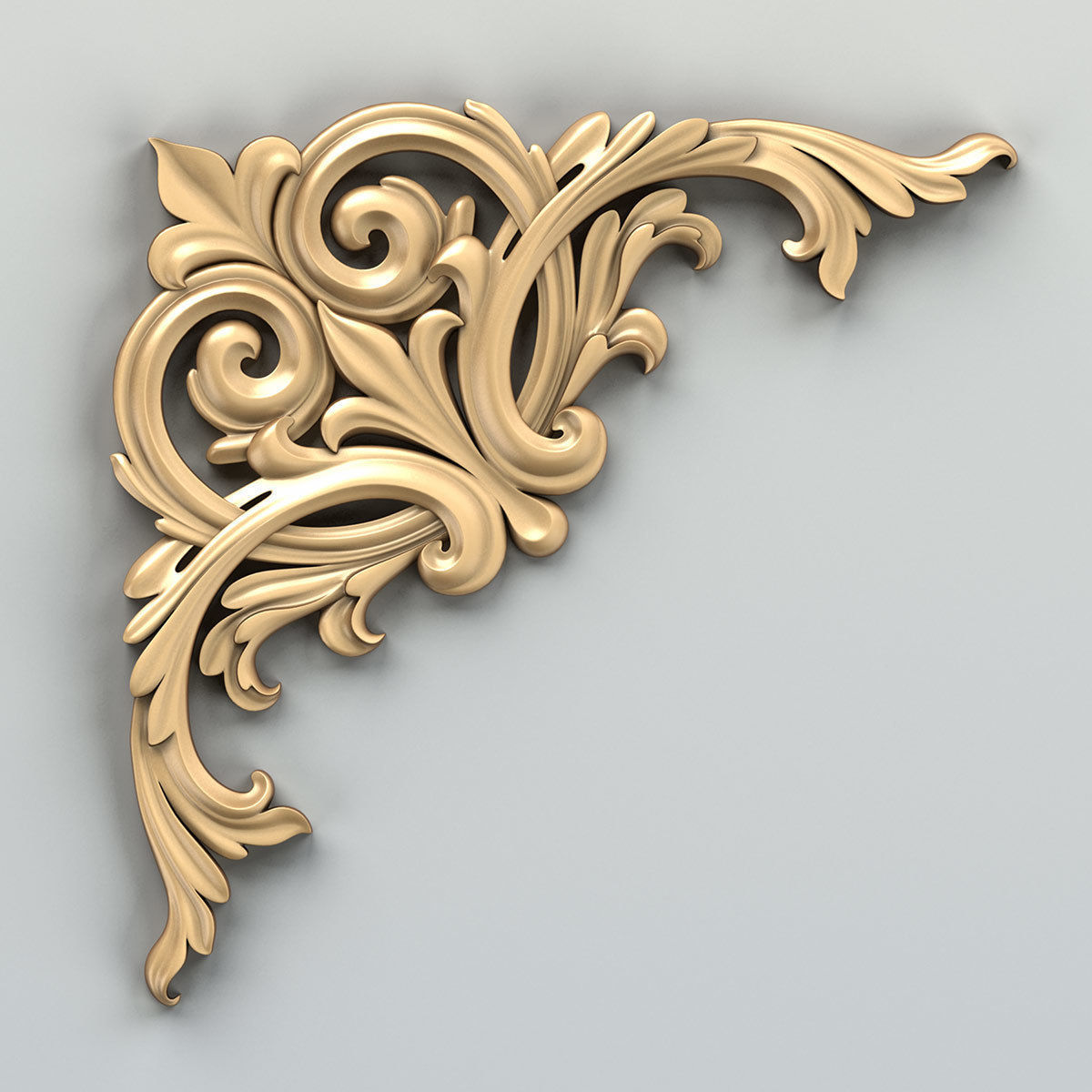 Corner decor 016 3D model_2