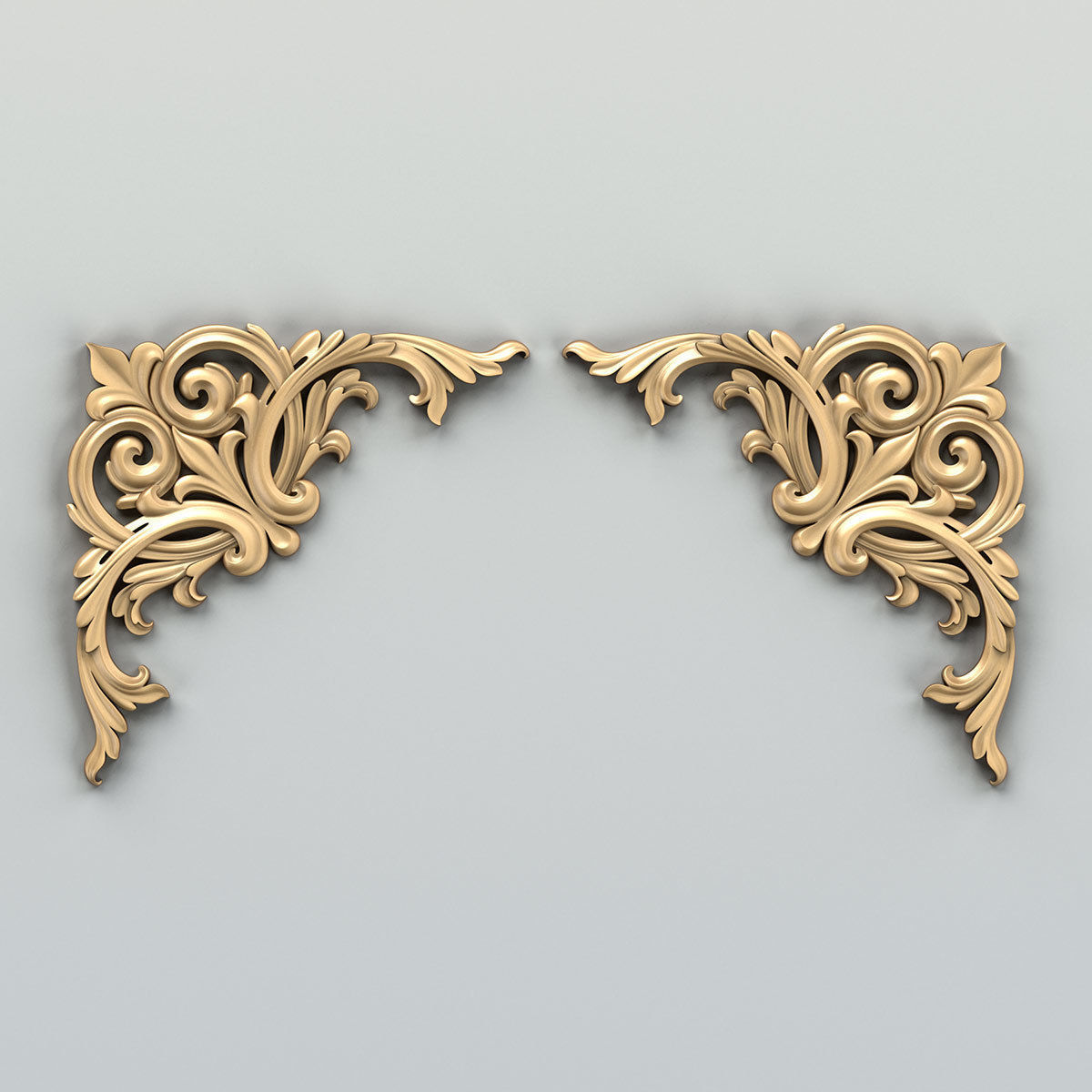 Corner decor 016 3D model_3