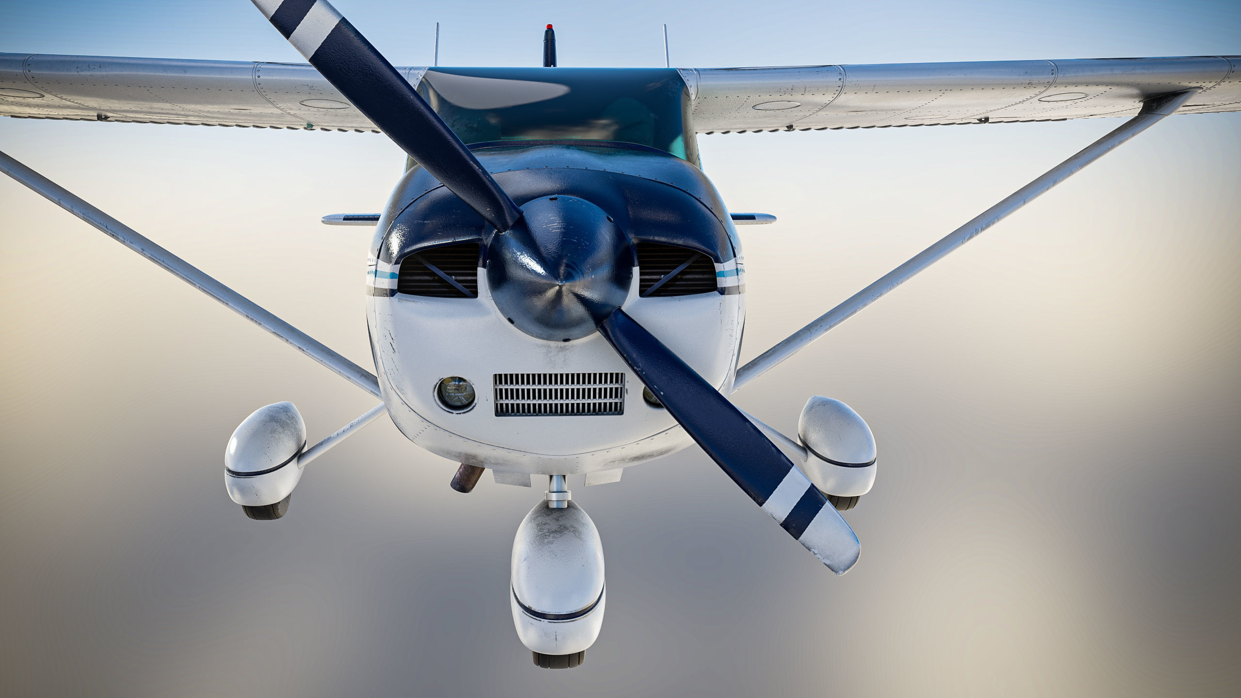 Ultralight Airplane Cessna 182 Skylane Low-poly 3D model_5
