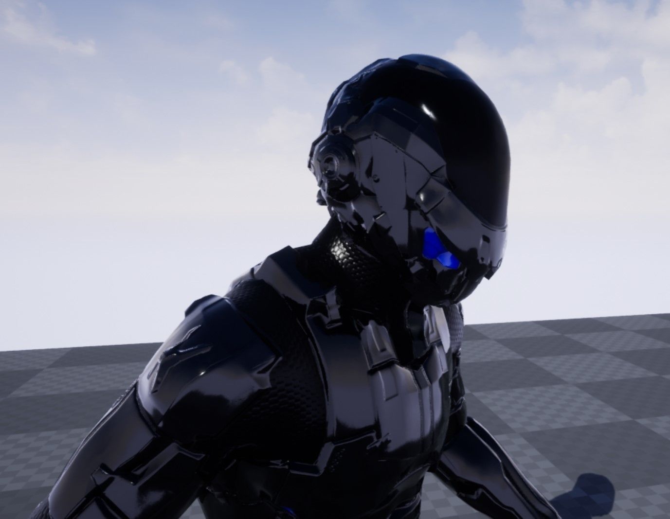 Space trooper Low-poly 3D model_29