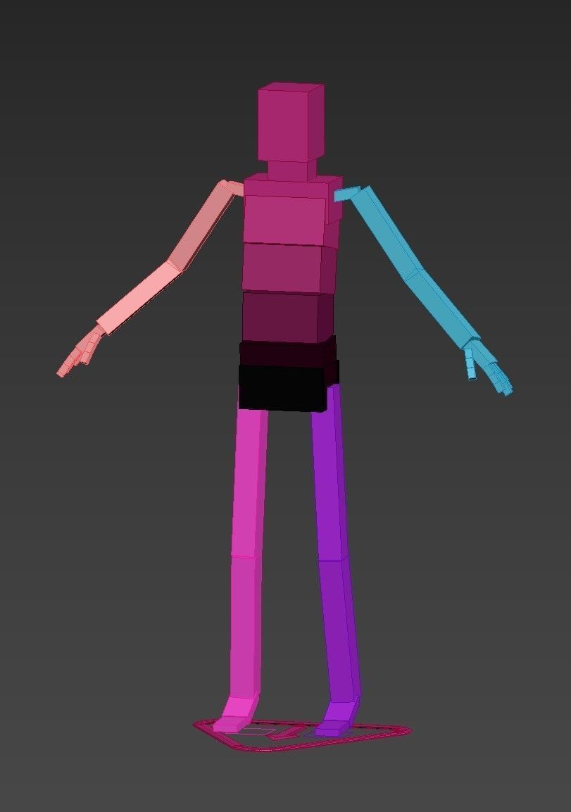 Space trooper Low-poly 3D model_34