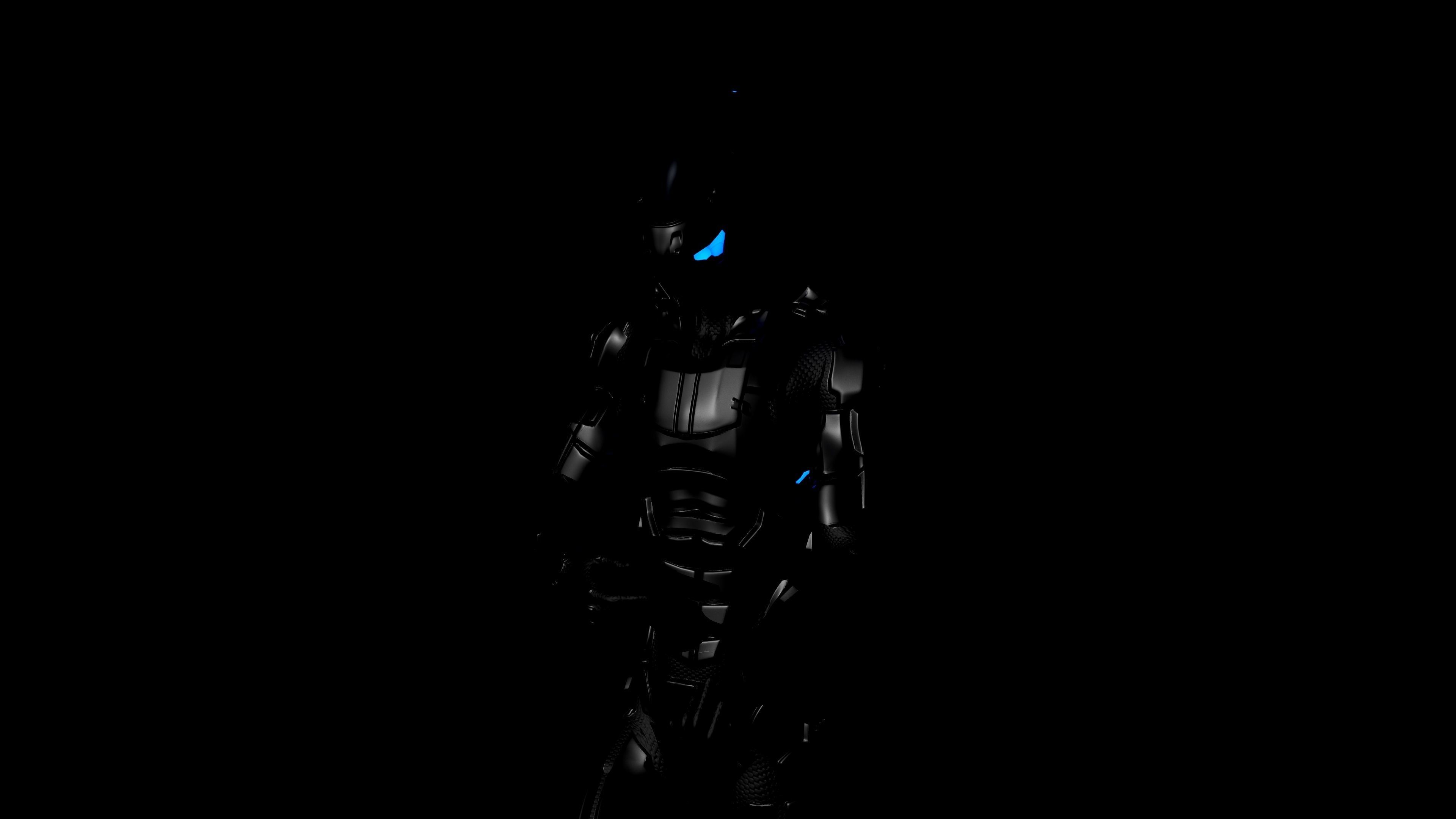 Space trooper Low-poly 3D model_11