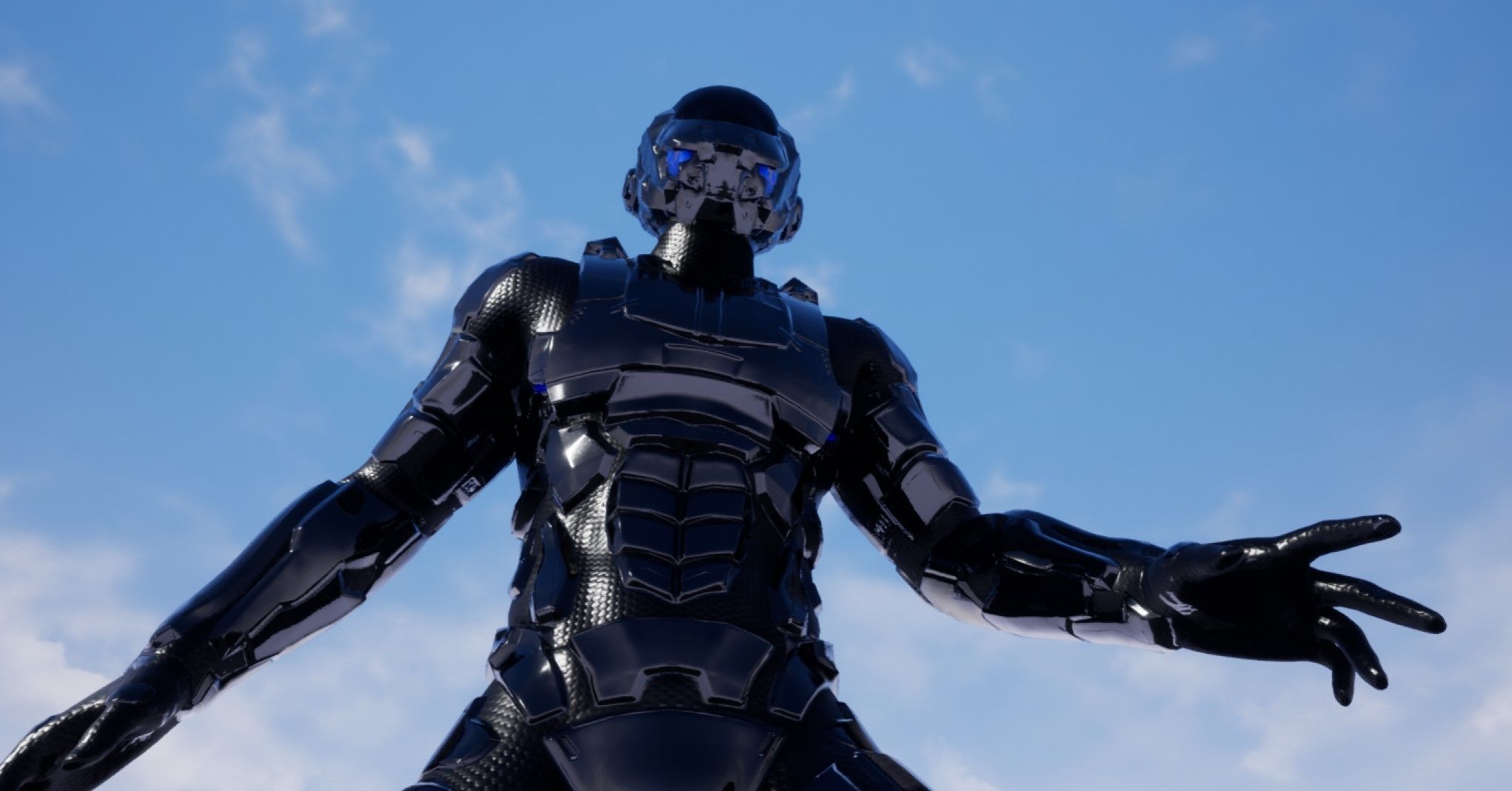 Space trooper Low-poly 3D model_30