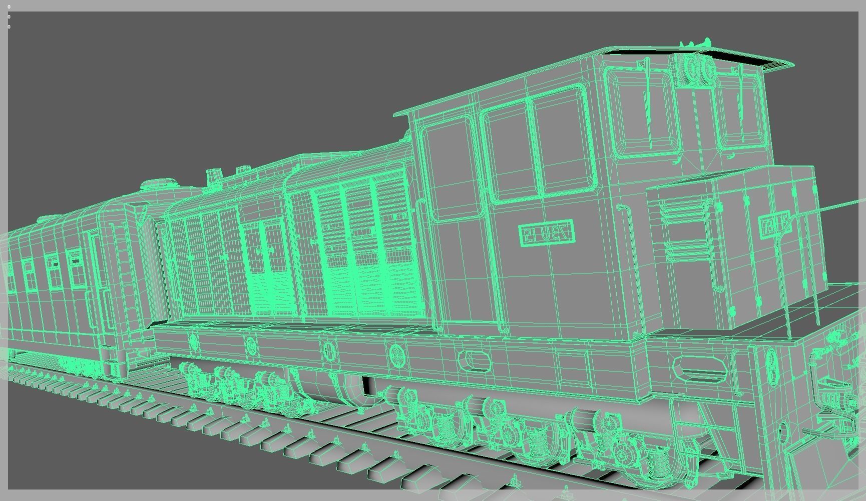UG Train Low-poly 3D model_2