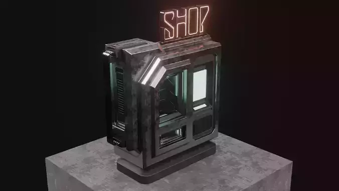 SCI-FI SHOP-VENDING MACHINE 3D model