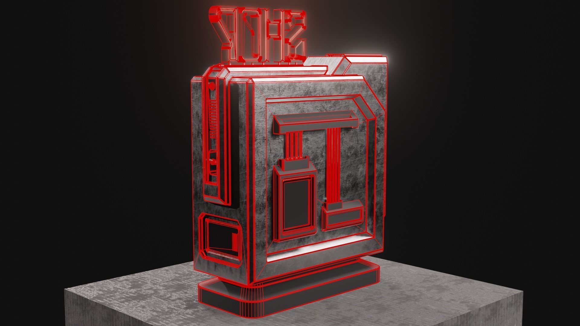 SCIFI SHOPVENDING MACHINE 3D model CGTrader