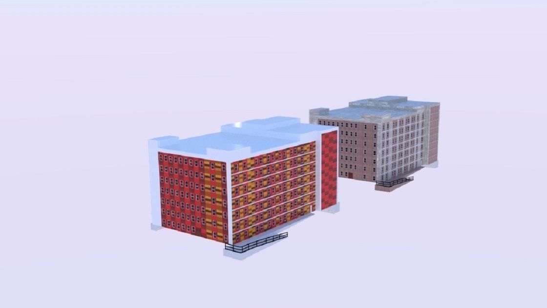  Elevation Asmurton Ave Building 3D model_2